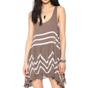 Free People Voile and Lace Trapeze Dress